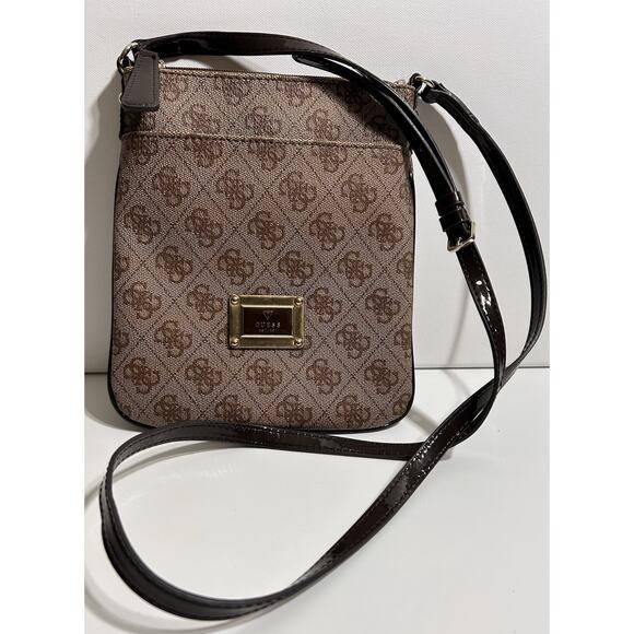 Guess Skya Mini Monogram Crossbody Women's Bag - Picture 2 of 7